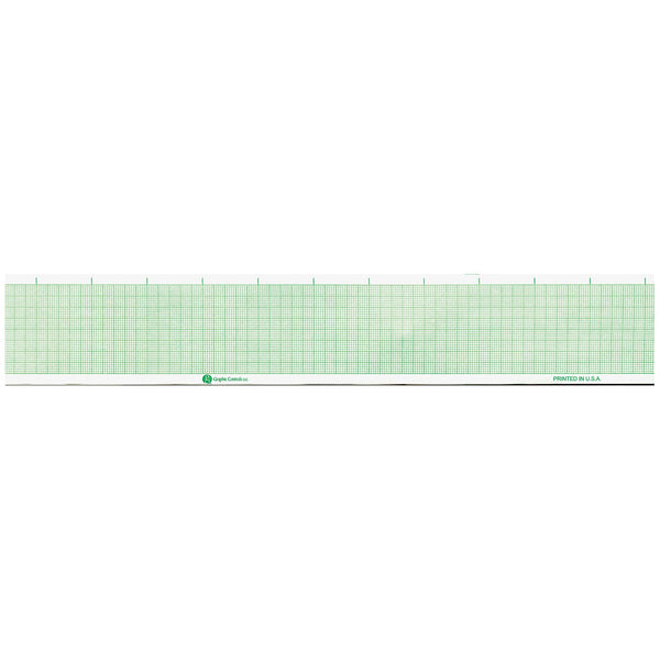 Graphic Controls Cardiology Chart Paper Chart Paper, Physio-Control 804700, 1.97" X 100 Ft, Green Grid, 50/Cs -7G30718970