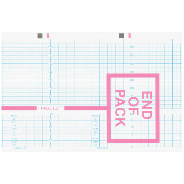 Graphic Controls Cardiology Chart Paper Chart Paper, Hewlett Packard Fetal M1913A, 5.894" X 49 Ft, 40/Cs -7G30791761
