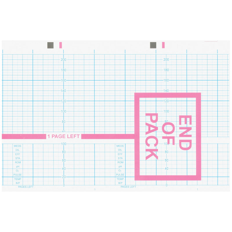 Graphic Controls Cardiology Chart Paper Chart Paper, Hewlett Packard Fetal M1913A, 5.894" X 49 Ft, 40/Cs -7G30791761
