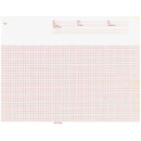 Graphic Controls Cardiology Chart Paper Chart Paper, Burdick 007966, 8 7/16" X 183 Ft, Red Grid, 10/Cs -7G30958790