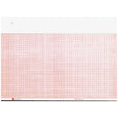 Graphic Controls Cardiology Chart Paper Chart Paper, Marquette 9402-024, 8.44" X 275 Ft, Red Grid, 8/Cs -7G31002184