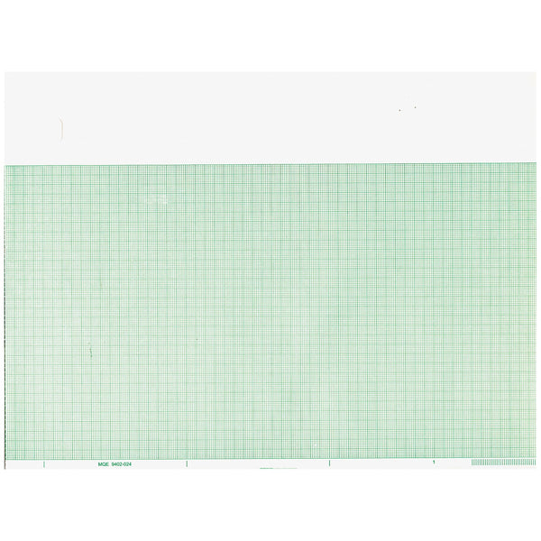 Graphic Controls Cardiology Chart Paper Chart Paper, Marquette 9402-020, 8.44" X 275 Ft, Green Grid, 8/Cs -7G31002226