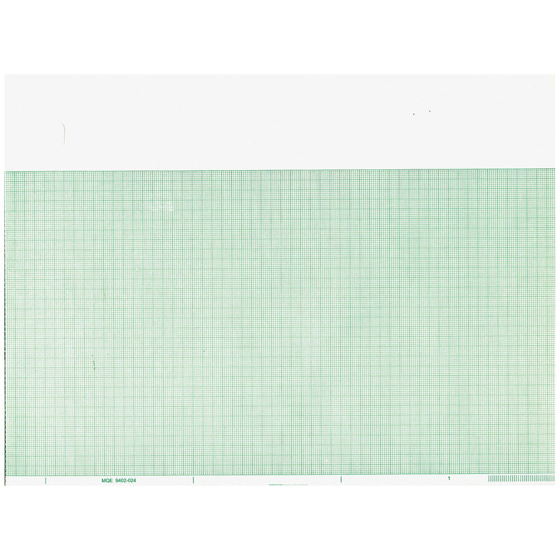 Graphic Controls Cardiology Chart Paper Chart Paper, Marquette 9402-020, 8.44" X 275 Ft, Green Grid, 8/Cs -7G31002226
