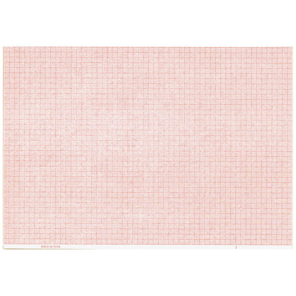 Graphic Controls Cardiology Chart Paper Chart Paper, Schiller 2.157017A, 8.267" X 183 Ft, 6/Cs -7G32016959