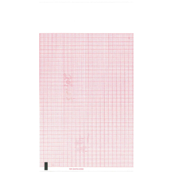 Graphic Controls Cardiology Chart Paper Chart Paper, Welch Allyn 94016-0000, 8_" X 183 Ft, 5/Cs -7G32018263