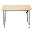WRAP CORNER WORKSTATION, 72"L X 72"W X 24"D, UNDERMOUNTED HAND-CRANK, AVAILABLE IN ALL FINISHES, INDICATE COLOR CODE, SOLD AS EACH POPULAS 10000819