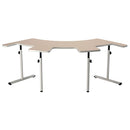 ADJUSTABLE THERAPY/ POWDER BOARD TABLE WITH COMFORT RECESS, 59"L X 35"W, AVAILABLE IN ALL FINISHES, INDICATE COLOR CODE, SOLD AS EACH POPULAS 10000819
