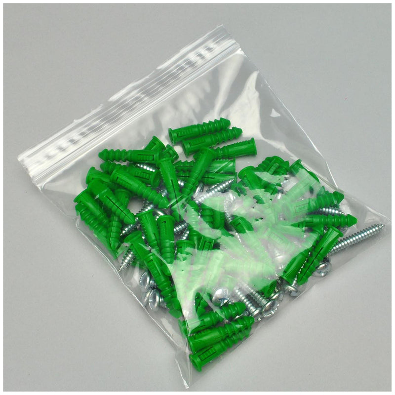 SEAL TOP BAG, CLEAR LINE, SINGLE TRACK, 8" X 8", 1000/CS, SOLD AS CASE LK 10000874