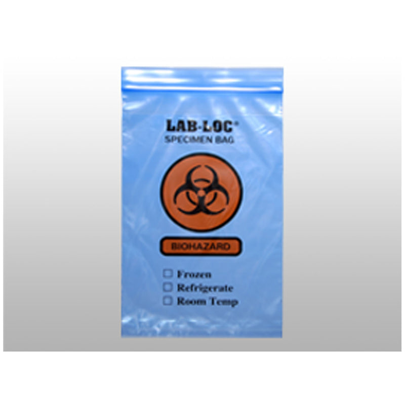 3-WALL SPECIMEN TRANSFER BAG, RECLOSABLE, BIOHAZARD, 2 MIL, 6" X 10", 1000/CS, SOLD AS CASE LK 10000874