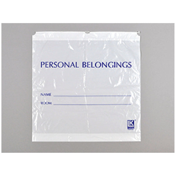 PATIENT BELONGING BAG, WHITE OPAQUE, DRAWSTRING, 1.5 MIL, 25" X 26", +3BG, 250/CS, SOLD AS CASE LK 10000874