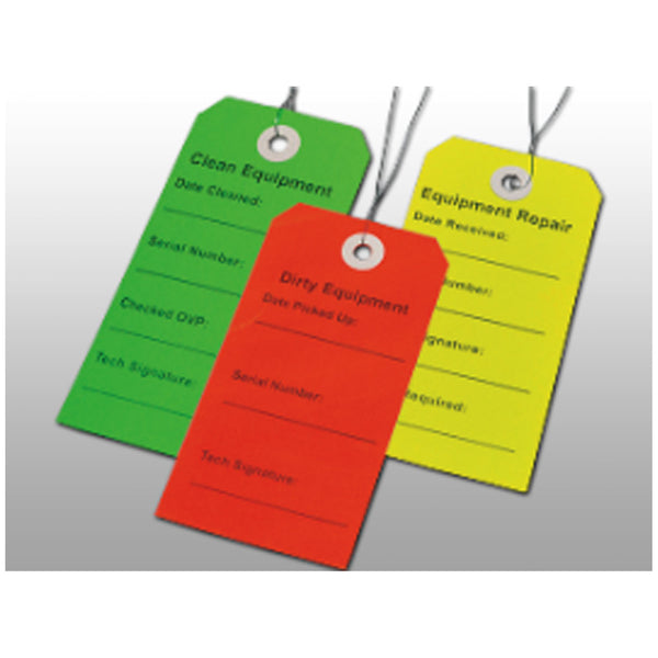 "DIRTY EQUIPMENT" TAG, RED, 2 5/16X 4¾", 500/CS, SOLD AS CASE LK 10000874
