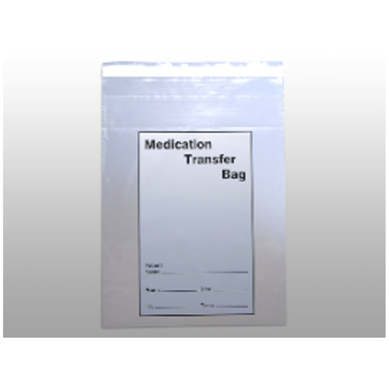 MEDICATION TRANSFER BAG, TAMPER EVIDENT, 2 MIL, 8" X 10", 1000/CS, SOLD AS CASE LK 10000874