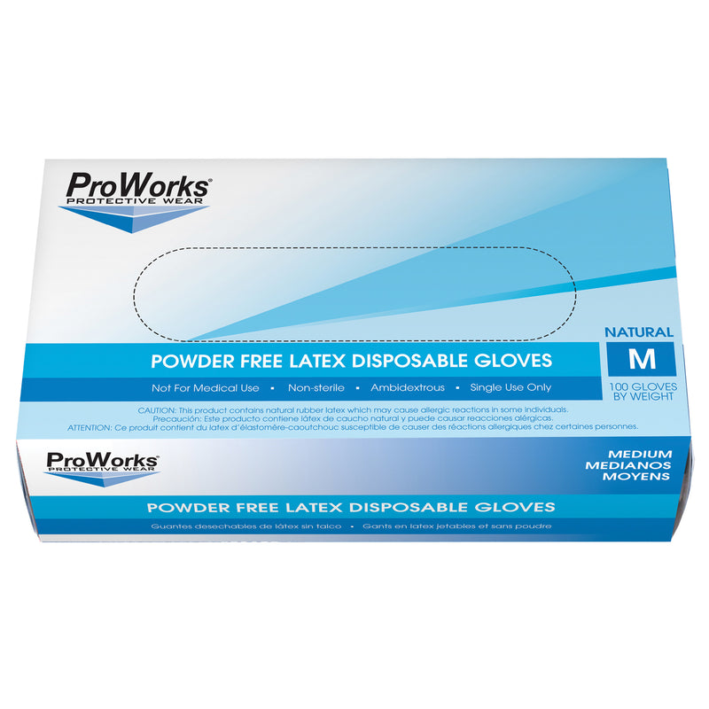 LATEX GLOVE, POWDER-FREE, SMALL, 100/BX, 10BX/CS, SOLD AS CASE HOSPECO 10000901
