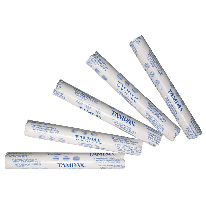 REGULAR TAMPAX® IN VENDING TUBE, 500/CS, SOLD AS CASE HOSPECO 10000901