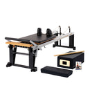 REHAB REFORMER™ BUNDLE INCLUDES 1 EA: REHAB V2 MAX REFORMER, PADDED PLATFORM EXTENDER, REFORMER BOX, MAPLE ROLL-UP POLE, SOLD AS EACH MERRITHEW 100009
