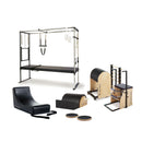 PILATES REHAB STUDIO 2 – CADILLAC, CHAIR & BARREL INCLUDES 1 EA: CADILLAC TRAPEZE TABLE, SPLIT-PEDAL STABILITY CHAIR WITH HANDLES,, SOLD AS EACH MERRI