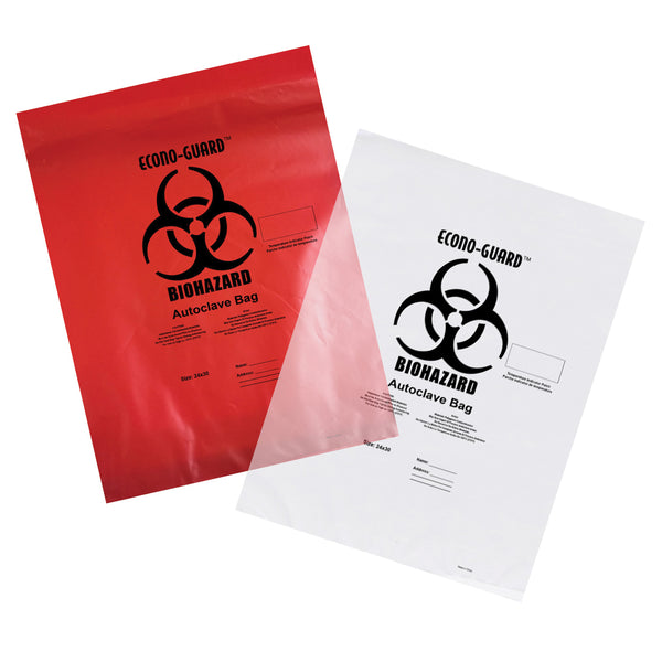 AUTOCLAVE BAG, 19" X 23", RED, 200 BG/CS, SOLD AS CASE ACTION 10001002