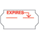 Timemed Tx Ii Labeling System White/ Red Labels, "Expires" Imprint, Single Ply, Permanent Adhesive, Min. Order: 6 Rolls, 1,500/Rl -TX-E