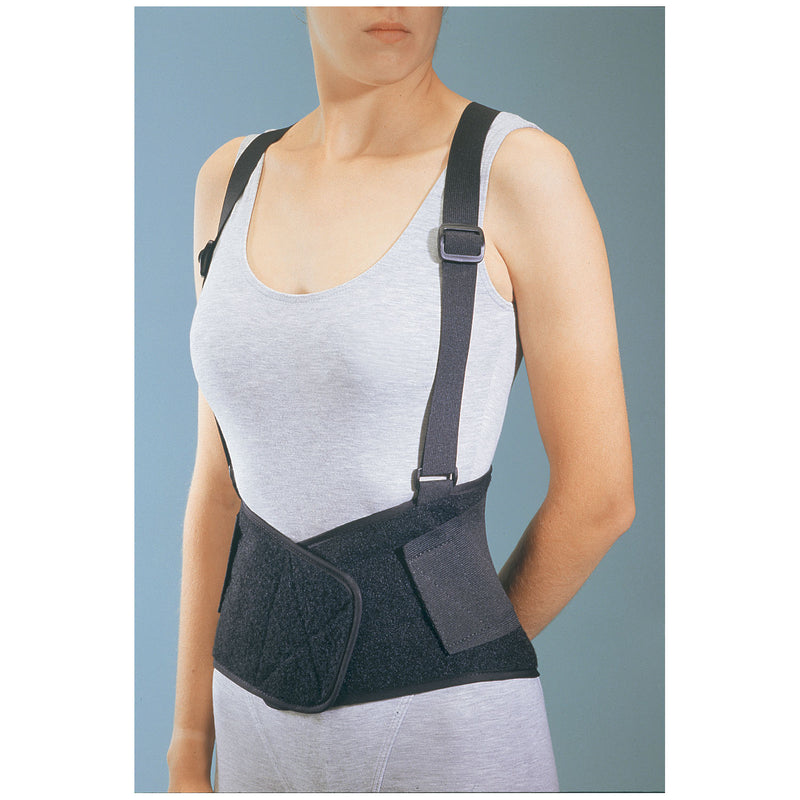 BACK SUPPORT, SUSPENDERS, X-LARGE BLACK, SOLD AS EACH DJO, 105