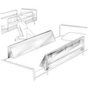 STYLE 2 BUMPER WEDGE, A+ 4"H X 35"L X 1"T, 2/PKG, SOLD AS PAIR PROFEX 107