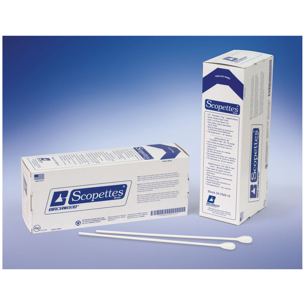SINGLE ENDED PROCTO SWAB, 16", PLASTIC HANDLE, 100/BX, 12 BX/CS, SOLD AS CASE BIRCHWOOD 19