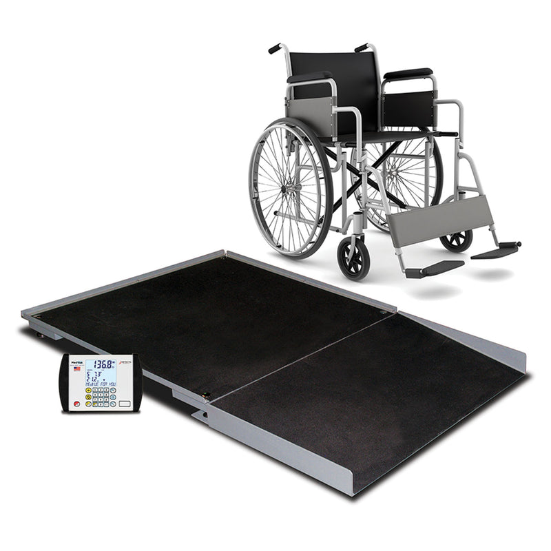 WHEELCHAIR SCALE, DIGITAL, WALL MOUNT, FOLD DOWN PLATFORM, 1000 LB X 0.2 LB, SOLD AS EACH DETECTO 233