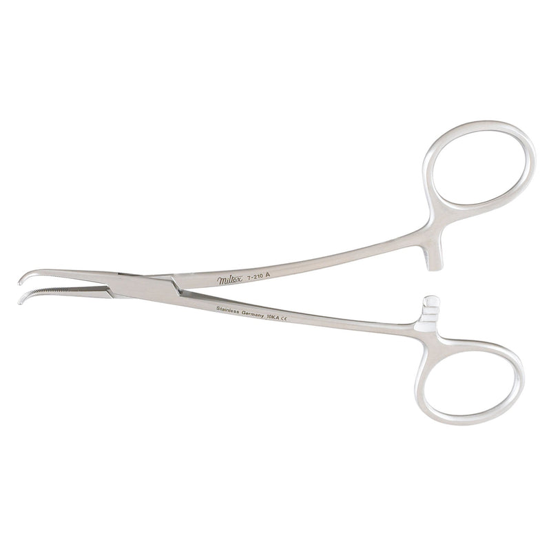 Miltex Mixter Forceps Mixter Forceps, 5_", Lee Modified, Curved Jaws, Angled Shanks, Delicate -7-210A