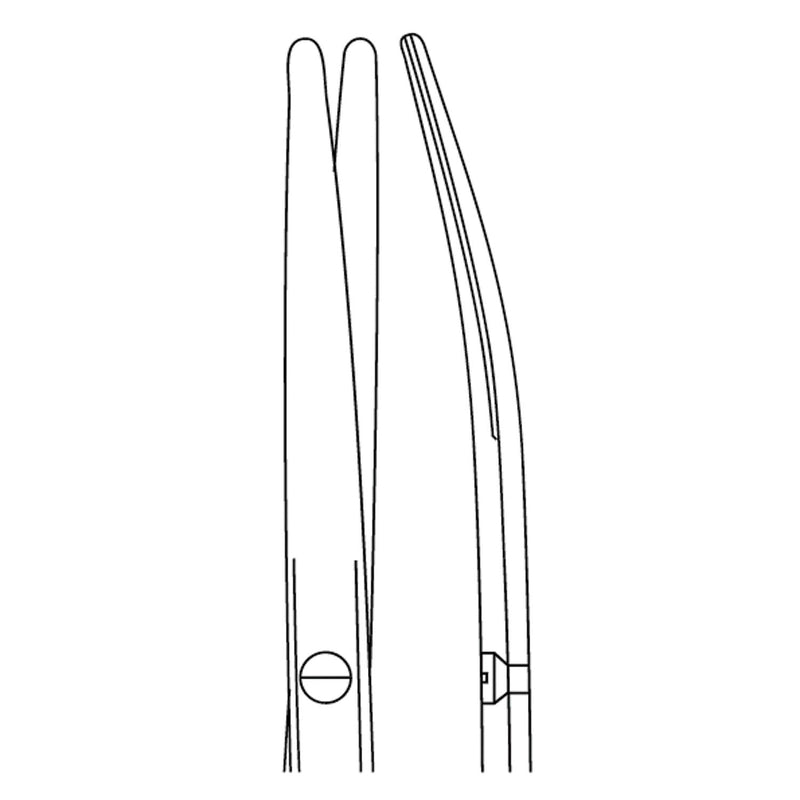 Miltex Meisterhand Metzenbaum Scissors Metzenbaum Scissors, 5_" Curved -MH5-180