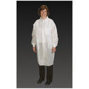 LAB COAT, LARGE/ X-LARGE, WHITE, TAPERED COLLAR, ELASTIC WRIST, 25/CS, SOLD AS CASE ALPHA 8