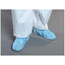SHOE COVER, BLUE, UNIVERSAL SIZE, SERGE SEAM, ANTI-SKID ADHESIVE ON SOLE, 150 PR/CS, SOLD AS CASE ALPHA 8
