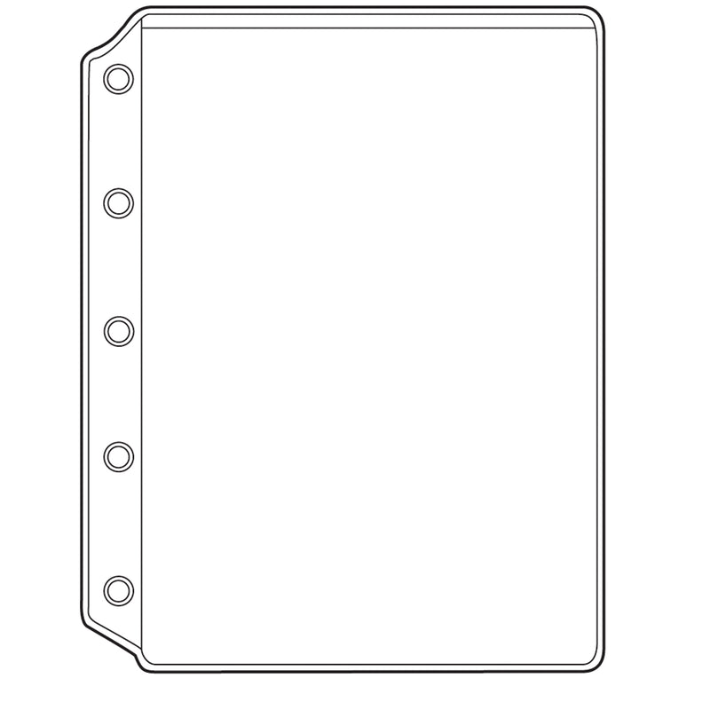 PLASTIC SHEET PROTECTOR, 1 POCKET FOR TOP OPENING BINDERS, 8¾" X 11" POCKET, SOLD AS EACH OMNIMED, 94