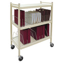 STANDARD OMNICART® FOR BINDERS, 2¾" SPINE, HOLDS 10 RING BINDERS PER SHELF, CHART RACK, 3 SHELVES, 2 ORGANIZERS, 20 CAPACITY, 43¾", SOLD AS EACH OMNIM