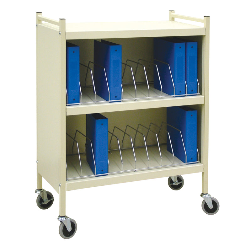 BIG BEAM® LARGE CABINET STYLE OMNICART® FOR BINDERS, 3½" SPINE, HOLDS 8 PER SHELF, 4 SHELVES, 3 ORGANIZERS, 36 CAPACITY, 56"H X 49, SOLD AS EACH OMNIM