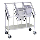 WHEELED CHART CARRIER, 20 CHART CAPACITY, 2 TIER - 10 TIER, SIDE BY SIDE, 23"W X 13"D X 37"H, SOLD AS EACH OMNIMED, 94