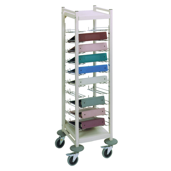STANDARD FLAT STORAGE RACK, 30 CHART CAPACITY, 10 TIER, 53"H X 41"W X 15"D, SOLD AS EACH OMNIMED, 94