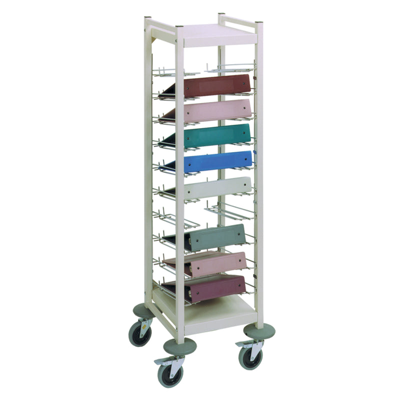 STANDARD FLAT STORAGE RACK, 30 CHART CAPACITY, 10 TIER, 53"H X 41"W X 15"D, SOLD AS EACH OMNIMED, 94