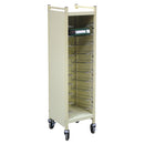 CABINET STYLE OMNICART® FOR BINDERS, LOCKING PANEL, 20 CAPACITY, 43 ¾” H X 24 ½”W X 17”D, SOLD AS EACH OMNIMED, 94