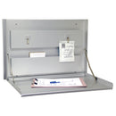 WALL DESK, ANODIZED ALUMINUM, 15"H X 20¾"W X 3"D, SOLD AS EACH OMNIMED, 94