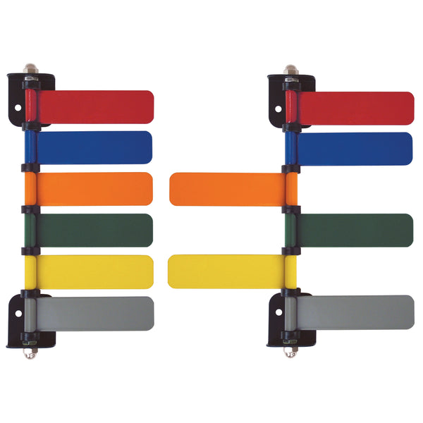 4" FLAG SIGNAL SYSTEM, 6 FLAGS, SOLD AS SET OMNIMED, 94