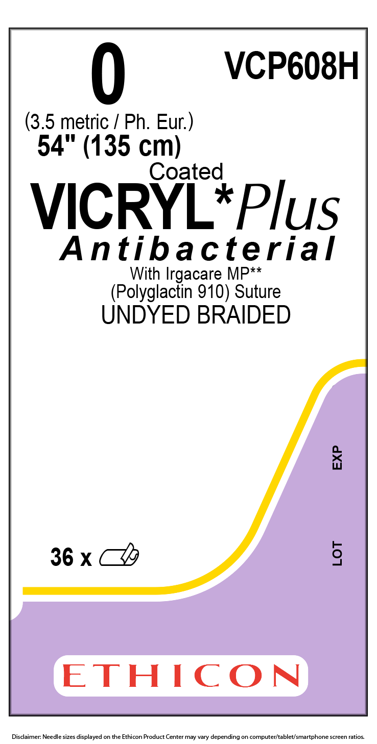 ETHICON VICRYL™ PLUS COATED ANTIBACTERIAL SUTURES, SOLD AS BOX ETHICON 243