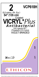 SUTURE, STANDARD & SHORT LENGTH, SIZE 3-0, 3-54", VIOLET BRAIDED, 3 DZ/BX, SOLD AS BOX ETHICON 243