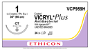 SUTURE, TAPER POINT, SIZE 1, 36", UNDYED BRAIDED, NEEDLE CT, ½ CIRCLE, 3 DZ/BX, SOLD AS BOX ETHICON 243