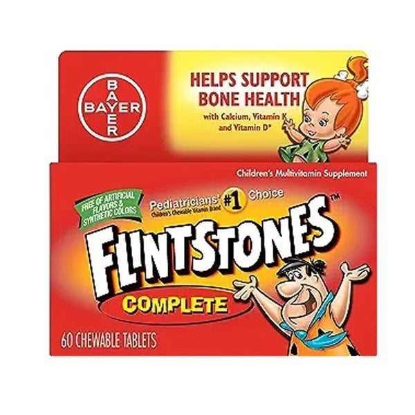 FLINTSTONES™ COMPLETE CHILDREN'S MULTIVITAMIN CHEWABLE TABLETS, SOLD AS 1/BOTTLE BAYER 01650059918