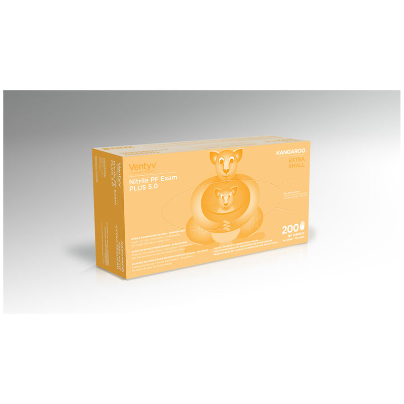 GLOVE, EXAM, NITRILE, POWDER-FREE , TEXTURED FINGER TIP, CHEMOTHERAPY TESTED, BLUE, X-LARGE, 180/BX, 10 BX/CS, SOLD AS CASE VENTYV 10001126