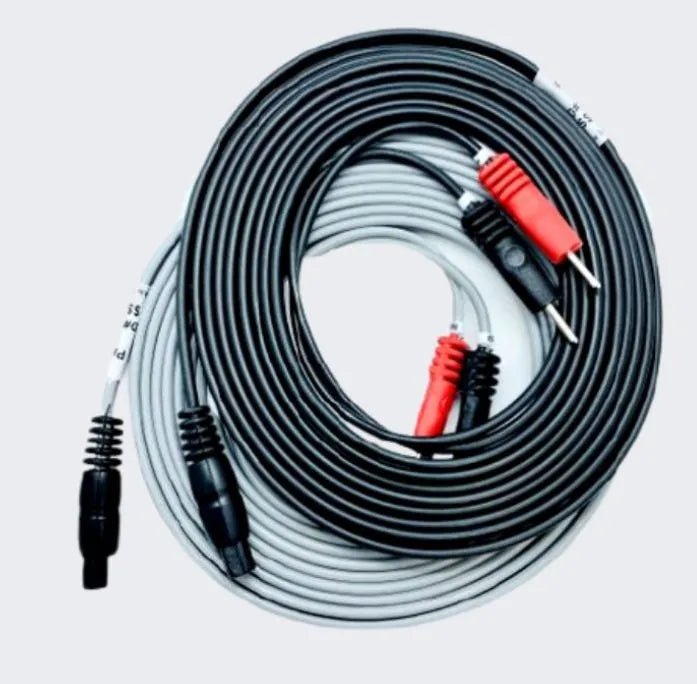 LEADWIRE, SINGLE CHANNEL, DUAL PINS, 72" LEADS, GREY, BLACK PLUG, BLACK & RED PINS, SOLD AS EACH CANADIAN 10000703