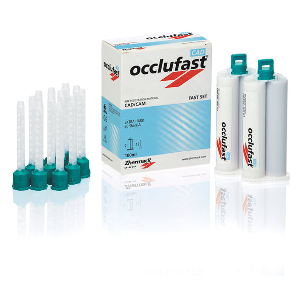 OCCLUFAST ROCK, REGULAR TYPE, VIOLET, STANDARD PACK INCLUDES: 2-50ML CARTRIDGES & 12 GREEN MIXING TIPS, SOLD AS PACK ZHERMACK, 10000534