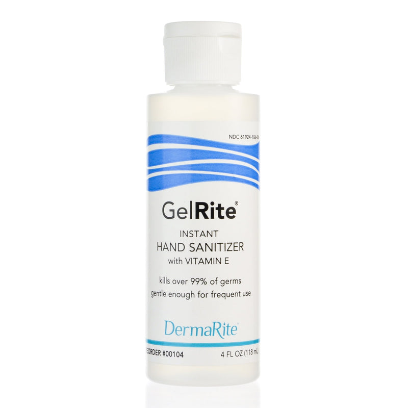 GELRITE® INSTANT HAND SANITIZER, 4 OZ. BOTTLE, SOLD AS 24/CASE DERMARITE 00104