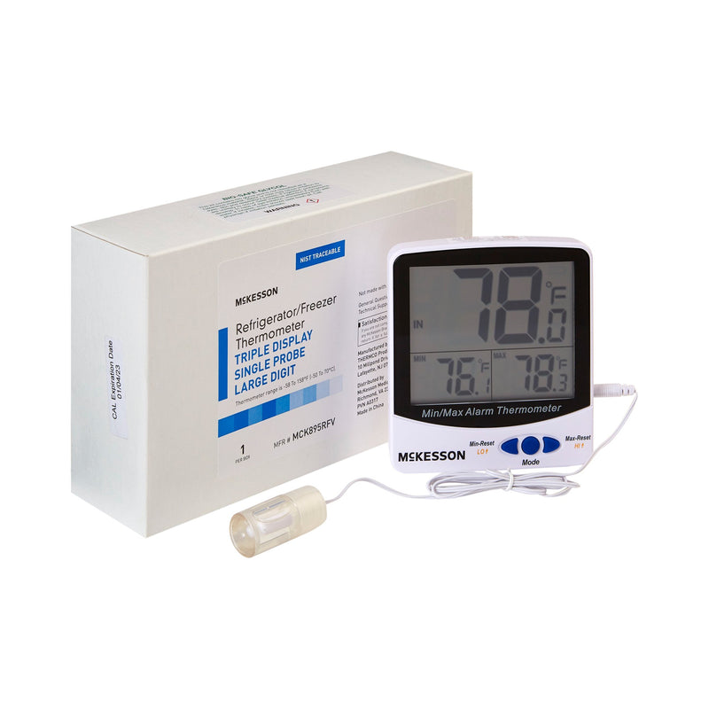 MCKESSON REFRIGERATOR / FREEZER THERMOMETER, DIGITAL DISPLAY, -58° TO +158° F, SOLD AS 1/EACH MCKESSON MCK895RFV