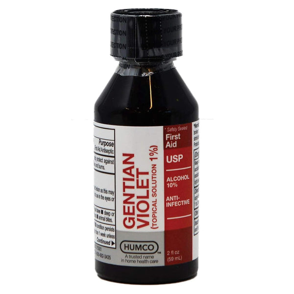 HUMCO GENTIAN VIOLET FIRST AID ANTIBIOTIC, 2 OZ. BOTTLE, SOLD AS 1/EACH HUMCO 00395100392