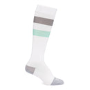 SOCK, COMPRSN MATERNITY WHT/GRY/GRN MED, 1/PR